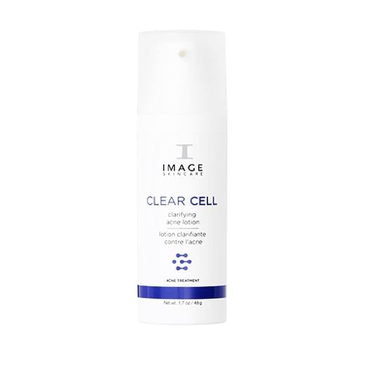 IMAGE Skincare, CLEAR CELL Clarifying Acne Lotion Treatment, with Benzoyl Peroxide, Treats Existing Acne Blemishes while Preventing Future Acne Blemishes from Forming, 1.7 oz