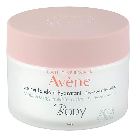 Eau Thermale Avene Moisturizing Melt-in Balm, Shea Oil Body Butter, Non-Greasy, Non-Sticky, Quick Absorbing, 8.4 oz.
