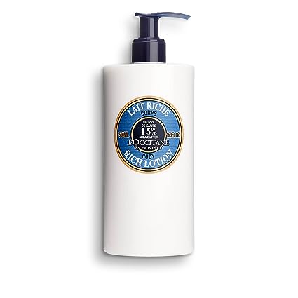 L'Occitane Moisturizing 15% Shea Butter Body Rich Lotion | Nourish and comfort | Protects skin from dryness | 16.9 Fl Oz