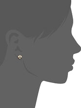 Load image into Gallery viewer, 14Kt Ball Stud Earrings 9mm With Silicone Covered Pushbacks, Gold, One Size
