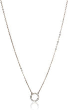 Load image into Gallery viewer, 1/10th CT TW Diamond Geometric Circle Necklace in Sterling Silver, 18&quot;
