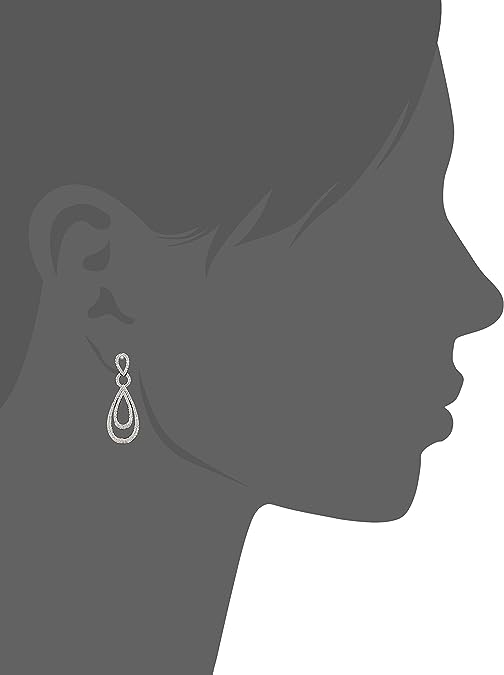 Sterling Silver Diamond Drop Earrings (1/2 cttw)