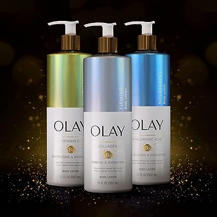 Olay Nourishing & Hydrating Body Lotion for Women with Hyaluronic Acid 17 fl oz Pump Pack of 4