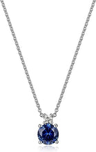 Load image into Gallery viewer, 1/15 CT TW Lab Grown Diamond Pendant Necklace with Cable Chain in Platinum Over Sterling Silver, 18&quot;+ 2&quot; Extender
