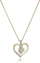 Load image into Gallery viewer, Diamond 3 Stone Pendant Necklace (1/4 cttw), 18&quot;
