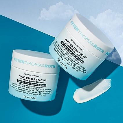 Peter Thomas Roth Water Drench Hyaluronic Cloud Hydrating Body Cream | Hyaluronic Acid Body Moisturizer For Dry Skin, Up to 72 Hours of Hydration
