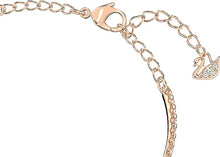 Load image into Gallery viewer, SWAROVSKI Infinity Twist Jewelry Collection, Bracelets &amp; Necklaces, Rhodium &amp; Rose Gold Tone Finish, Clear Crystals
