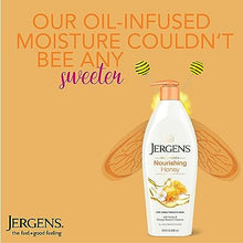Load image into Gallery viewer, Jergens Nourishing Honey Dry Skin Moisturizer, with Illuminating Hydralucence Blend, Skin Nourishing Formula, Dermatologist Tested,16.8 Fl Oz (Pack of 4) (Packaging May Vary)

