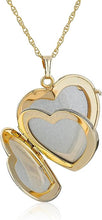 Load image into Gallery viewer, Engraved Four-Picture Heart Locket, 20&quot;
