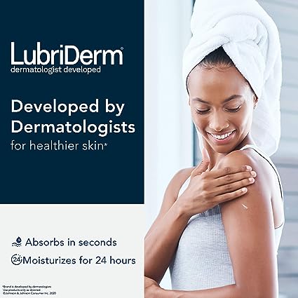 Lubriderm Advanced Therapy Fragrance-Free Moisturizing Lotion with Vitamins E and Pro-Vitamin B5, Intense Hydration for Extra Dry Skin, Non-Greasy Formula, Pack of Three, 3 x 16 fl. oz