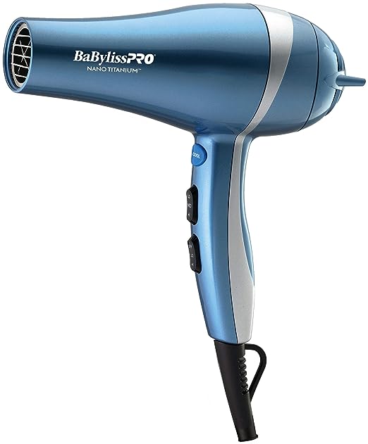 BaBylissPRO Professional Nano Titanium Hair Dryer with Ionic Technology – Dries Hair Faster with Less Frizz